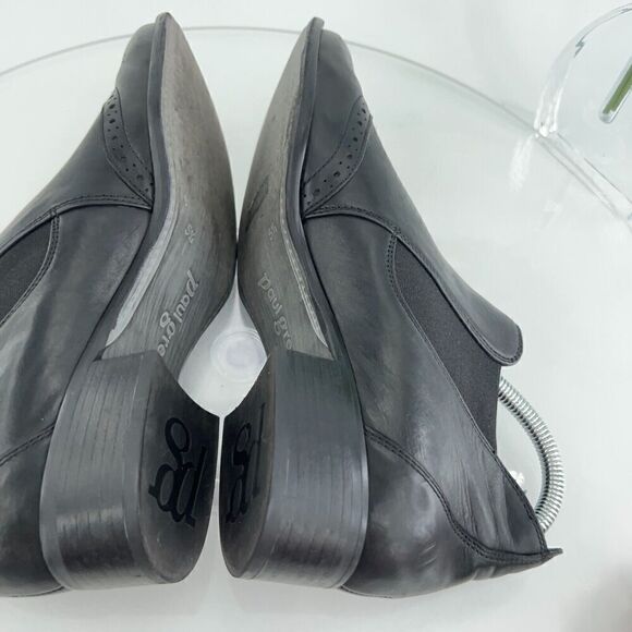 Paul Green Women's Foulard Boot Size 8 Block Heel Western Bootie Black Leather - Picture 10 of 15